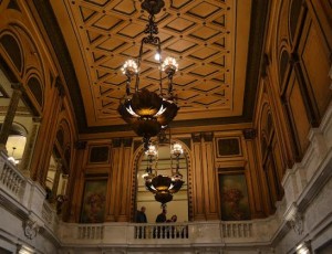 French Renaissance decor of the Orpheum Theater Lobby