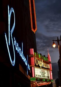 The Orpheum Theater in Los Angeles circa 1926 still boasts LA night life.